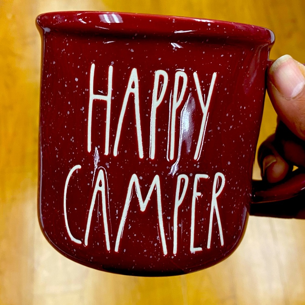 Rae Dunn “Happy Camper” thick rim soup or coffee mug